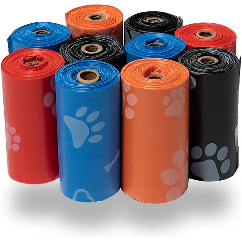 Rolls of dog bags